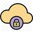 Lock Cloud Online Storage Lock Data Icon