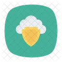 Secure Cloud Security Shield Icon