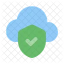 Secure Cloud Security System Cloud Icon