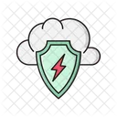 Cloud Secure Shield Icon