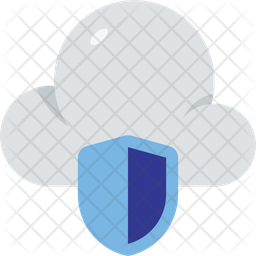 Secure cloud Icon - Download in Flat Style