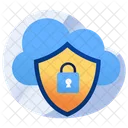Secure Cloud Locked Cloud Cloud Access Icon