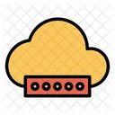Cloud Network Password Icon