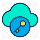 Cloud Key Password Icon