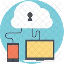 Cloud Security Storage Icon