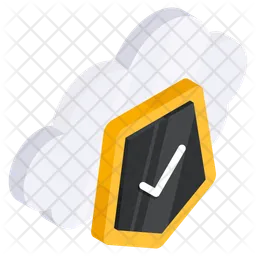 Secure cloud  Icon