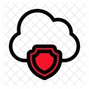 Cloud Shield Protection Icon