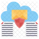 Secure Cloud Mail Cloud Envelope Secure Cloud Document Icon