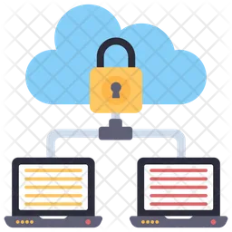 Secure Cloud Network  Icon