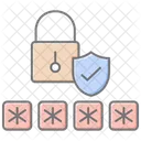 Secure Code Lineal Color Icon Icon