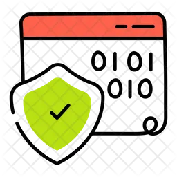 Secure Coding Icon - Download in Flat Style