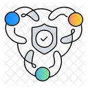 Secure collaboration  Icon