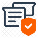 Secure Communication Encrypted Interaction Private Messaging Icon