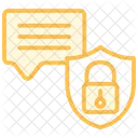 Secure Communication Duotone Line Icon Icon