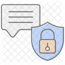 Secure Communication Lineal Color Icon Icon