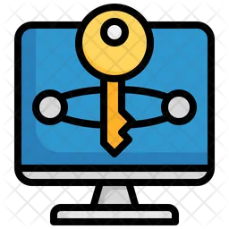 Secure Computer  Icon
