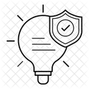 Secure Concept Protected Idea Safeguarded Innovation Icon