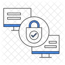 Secure Connection Encrypted Communication Data Protection Icon