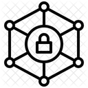 Secure Connection Blockchain Privacy Icon