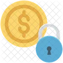 Money Locked Currency Protected Dollar Security Icon