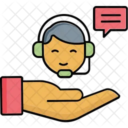Secure customer support  Icon