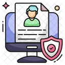 Secure Cv Secure Resume Curriculum Vitae Icon