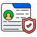 Secure Cv Resume Curriculum Vitae Icon