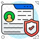 Secure Cv Resume Curriculum Vitae Icon