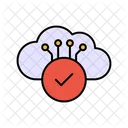 Secure Cyberpunk Check Cloud Connection Cloud Connection Icon