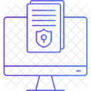 安全なデータ、安全な、文書 アイコン