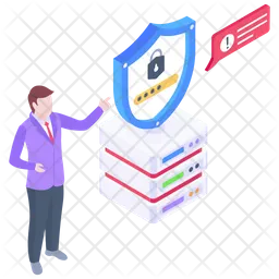 Secure Data  Icon