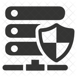 Secure Database Icon - Download in Glyph Style