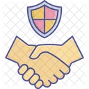 Secure Friendship Secure Partnership Agreement Icon