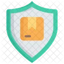Secure Parcel Shield Logistics Icon