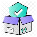 Secure Delivery Parcel Protection Package Icon