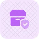 Secure Delivery Delivery Protection Package Shield Icon