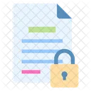 Secure Document File Icon