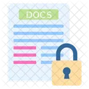 Secure Document Encryption Icon