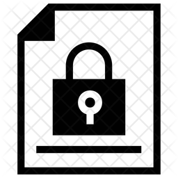 Secure Document Icon Of Glyph Style Available In Svg Png Eps Ai Icon Fonts