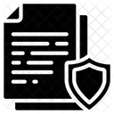Secure Document Note Files Icon