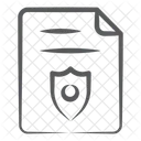 Safe Document Secure Document File Security Icon
