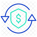Mprotection Shield Secure Dollar Transaction Exchange Icon