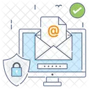 Secure Email Electronic Message Envelope Icon