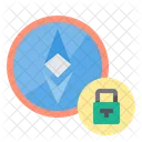 Password Money Bitcoin Cryptocurrency Secure Ethereum Protected Ethereum Icon