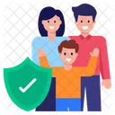 Safe Family Secure Family Family Protection Icon