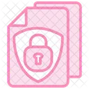 Secure File Duotone Line Icon Icon