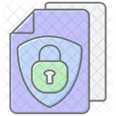 Secure File Lineal Color Icon Icon