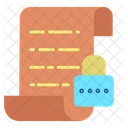 Password Protected Secure File Lock File Icon
