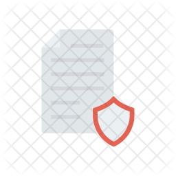 Secure file Icon - Download in Flat Style