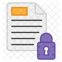 Secure File Secure Paper Protected File Icon